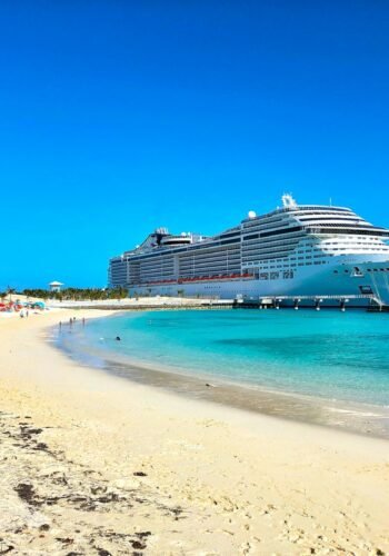 white cruise ship on sea during daytime